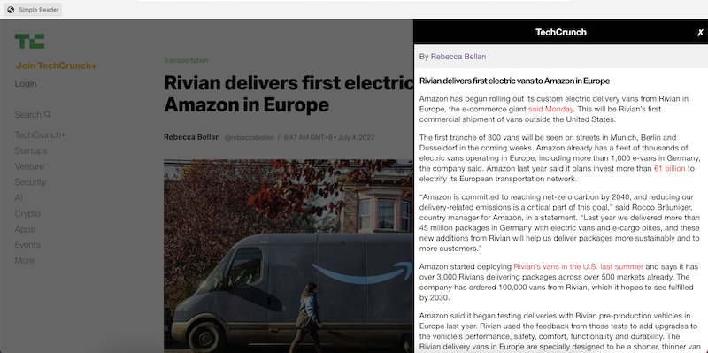 article reader bookmarklet